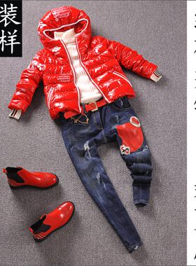 女士短款连帽羽绒服棉衣纸样1比1缝纫硬纸板裁剪图 服装专业制版