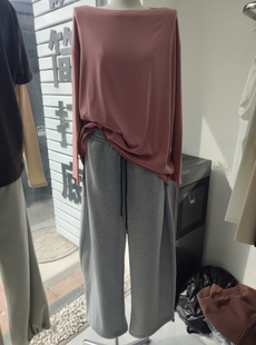 流行韩版 包邮 简约设计辅助防晒天丝棉衫 T恤女 中 混纺长袖 2026新款