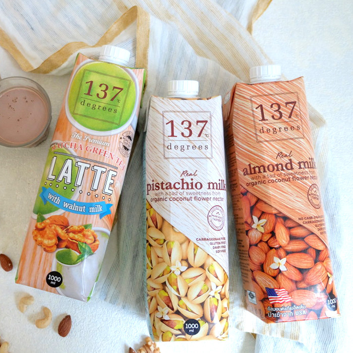 泰国进口137 degrees植物奶坚果奶核桃杏仁开心果麦芽栗米奶1l