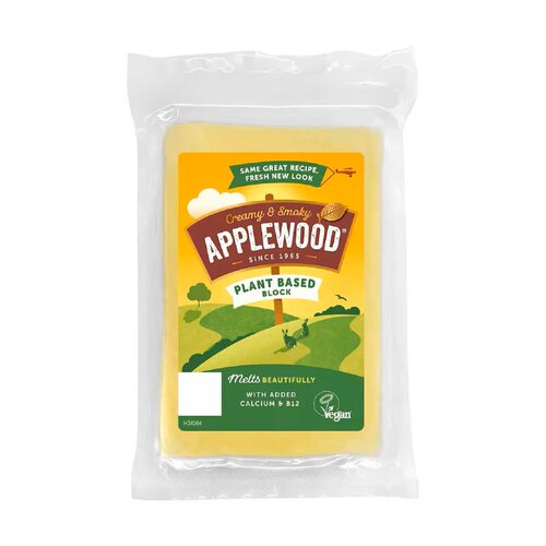 进口Applewood纯素食无麸豆无蛋奶苹果木烟熏车打奶酪芝士块200g