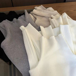 秋冬挚爱打底针织衫！2025新款简约2条毛厚实保暖高领针织上衣女