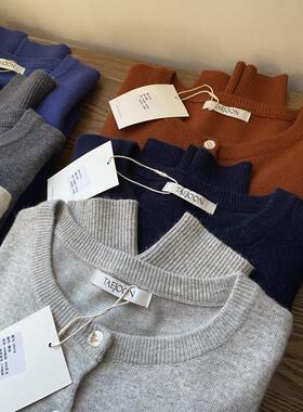 2025春款现货 十三行IMISS家韩系小众简约刺绣开衫毛衣外套女