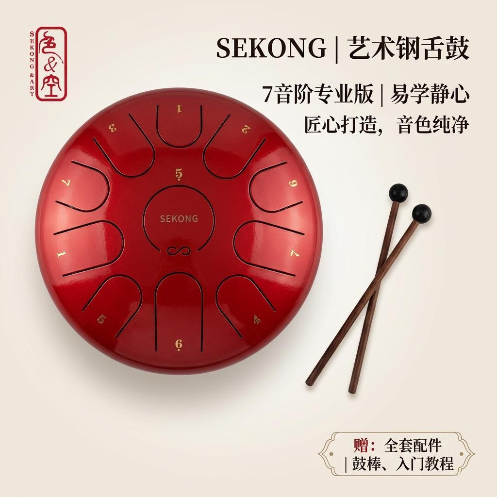 初学入门级 心常态色空艺术出品七声音阶莲花空灵鼓8音11音鼓系列