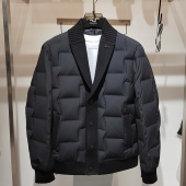 轻奢简欧轻薄羽绒服新款 士冬季 翻领羽绒服外套保暖夹克休闲外套男