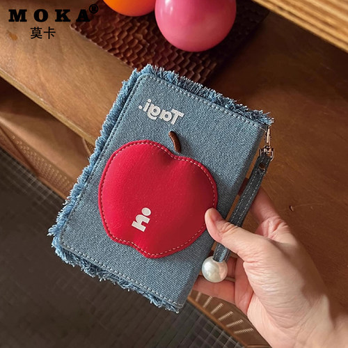 苹苹安安珍珠牛仔护照夹2025新款