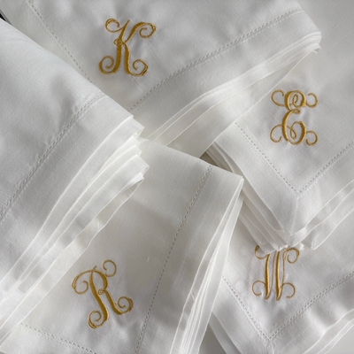 刺绣餐巾白餐巾法式欧式花体