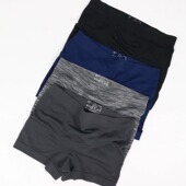 跑步骑行登山户外速干透气内裤 日单男子运动内裤 舒适无缝平角裤