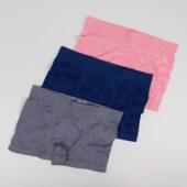 猛男粉花色内裤 日单跨境速干男子内裤 混色无缝骑行防磨户外平角裤