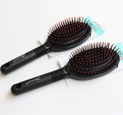 圆型红点高弹按摩梳女梳子