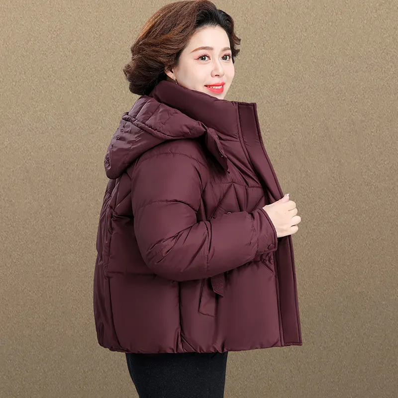 2026新款加厚连帽保暖妈妈棉服