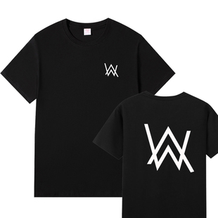 Faded艾兰沃克电音T恤纯棉衣服 Walker同款 艾伦沃克圆领短袖 Alan