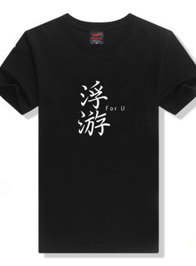2017赵雷浮游FORU北京演唱会周边T恤圆领宽松短袖男女同款半袖