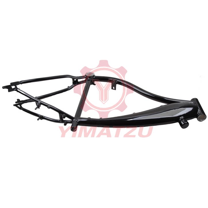 自行车改装摩托车DIY全铝带2.4L油箱一体车架黑色