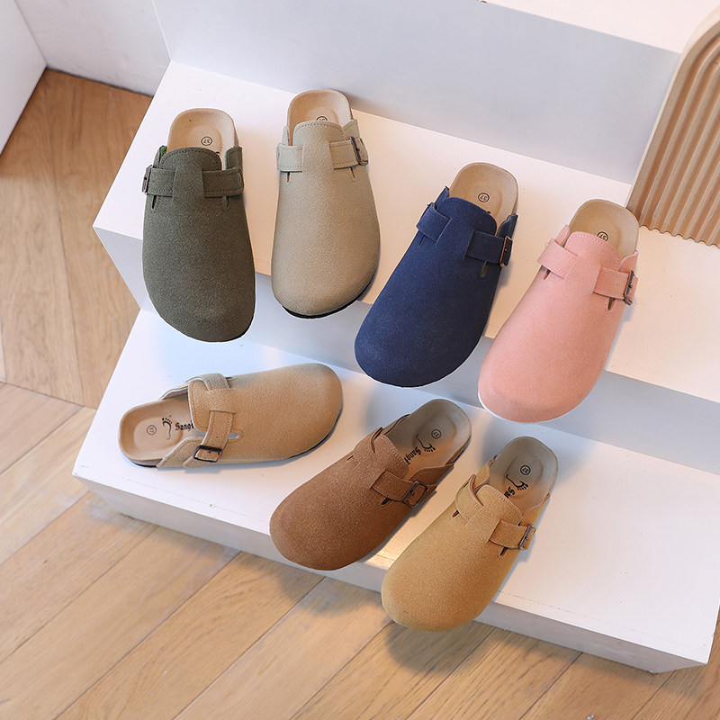 博肯鞋女复古春夏新款软木拖鞋厚底一脚蹬休闲平底文艺包头半拖潮,女鞋,包头拖,淘宝优惠券,粉丝福利购,淘宝优惠卷