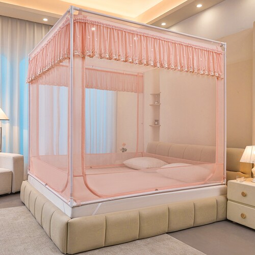 宫廷公主风家用u型儿童防摔蚊帐