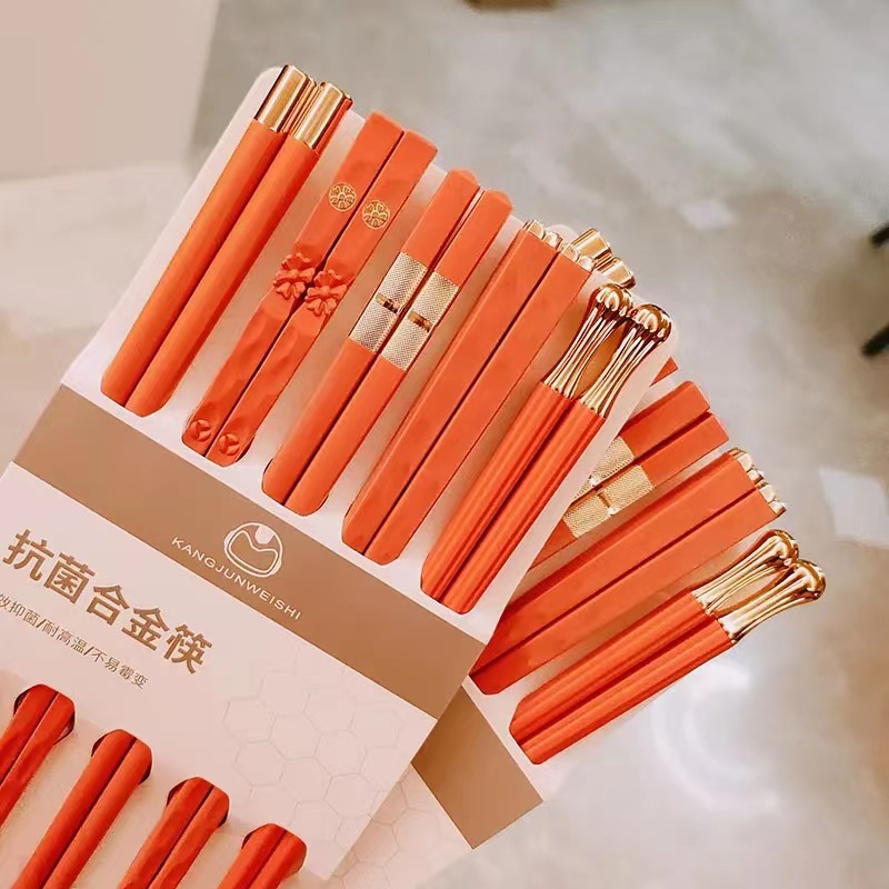 新款抗菌筷子合金不发霉高档家用