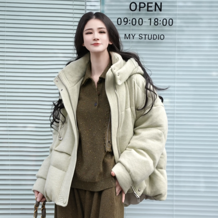 【云屿】鹅绒服外套 精品时尚舒适减龄KM28078女款1440g68cm