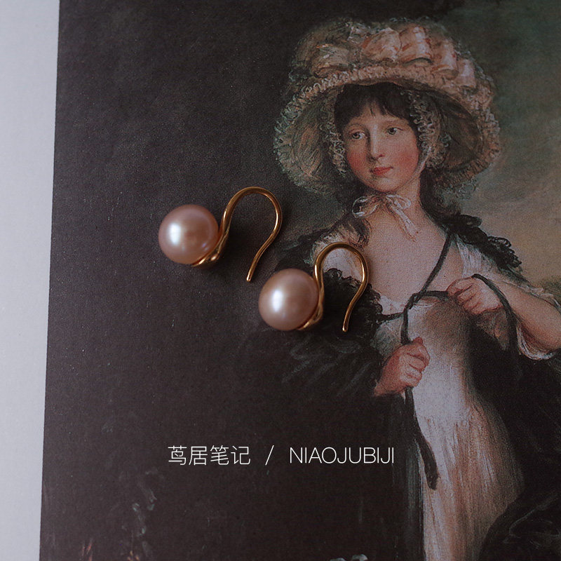 日系轻首饰 925银天然淡水粉珍珠耳环经典高跟鞋款耳钉 茑居耳饰,饰品/流行首饰/时尚饰品新,耳环,淘宝优惠券,粉丝福利购,淘宝优惠卷