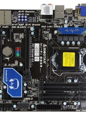 BIOSTAR/映泰 B85W 1150 DDR3豪华大板HDMI高清 4内存大板