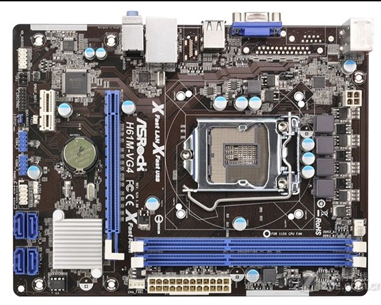 ASROCK/华擎科技 H61M-VG4 H61C 台式主板  1155针 集成显卡小板