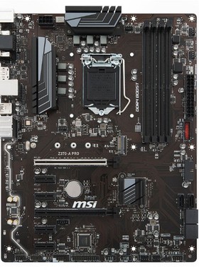MSI/微星Z370-A PRO  Z370 GAMING PLUS主板1151针 支持i5 9600KF