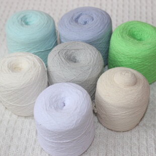 全棉精梳手工棒针编织专用袜子线弹力配线柔软纱氨纶弹力丝100克