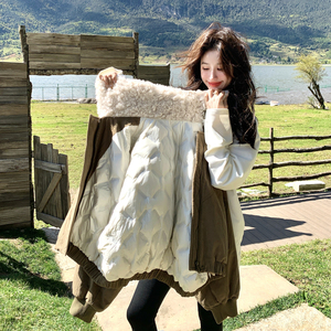 现货 数据款！咖色大毛领短款羽绒服【90绒】 B260-5357-P265K358图片