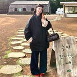 现货！90绒羊羔毛袖口黑色蛋白皮羽绒服B260-5318-P265K358，女装羽绒服，芭图娜