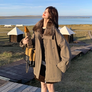 现货主推！军绿色重工工装派克服 B260-5328-P285K388,女装派克服,芭图娜