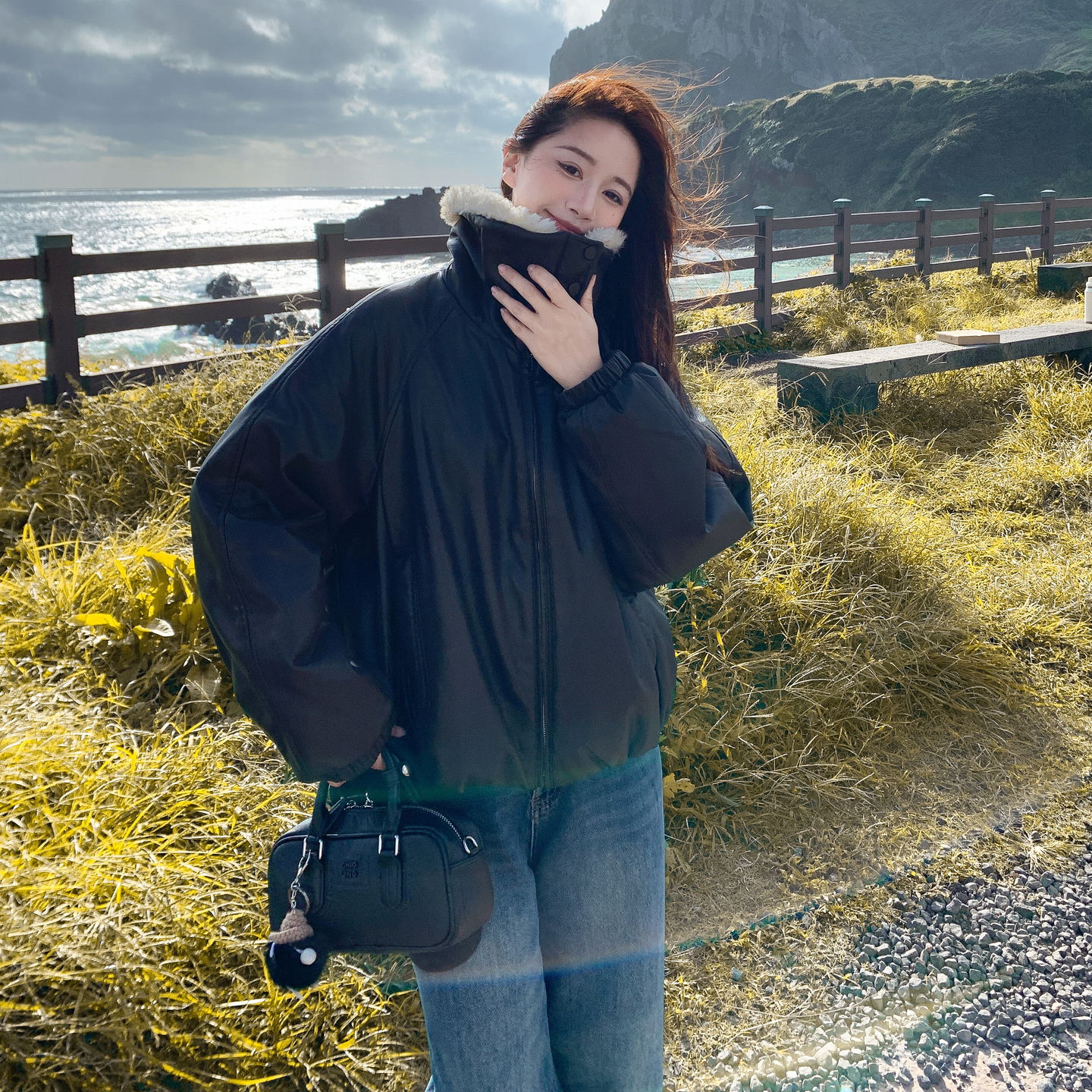 大货已出！90绒蛋白皮羽绒短外套B260-5309-P275K378，女装羽绒服，芭图娜