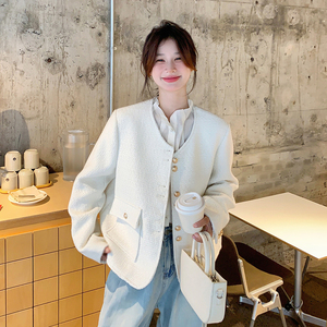 大货已出！24秋新款 白色气质小香短外套 260-3372-P145K198图片