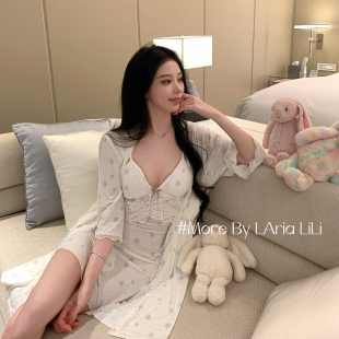 吊带睡裙纯欲风家居服 睡衣女性感冰丝2026新款 LAria法式 少女心