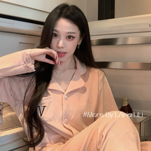 加绒家居服 纯欲高级感2025新款 LAria浪漫冬日 睡衣女海岛绒秋冬季