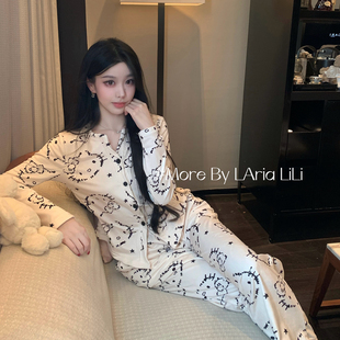 家居服秋冬款 2025新款 睡衣女加绒加厚海岛绒冬季 LAria童趣KT