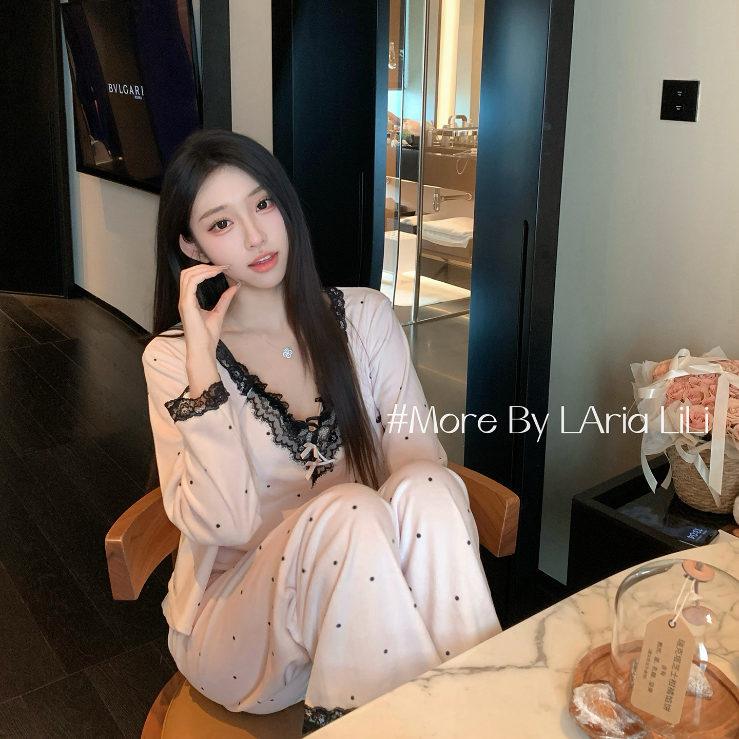 LAria软软宅家 睡衣女海岛绒春秋款2025新款纯欲风秋季三件套