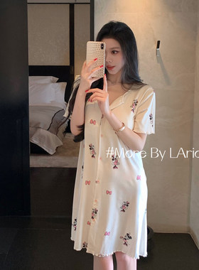 LAria 莫代尔睡衣女性感夏季纯欲风2026新款高级感家居服带胸垫
