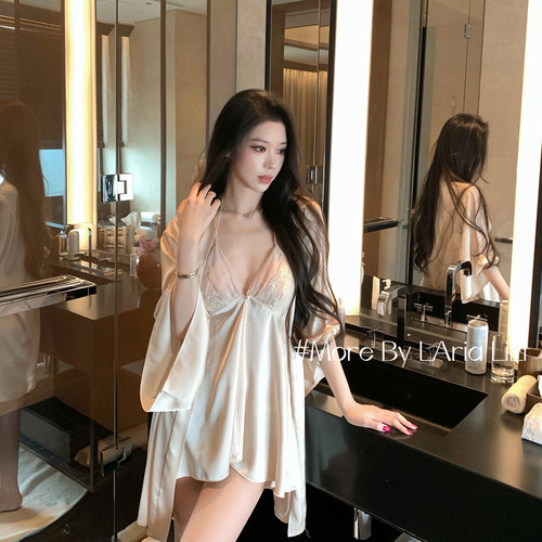 LAria气质顶美 冰丝睡衣女2026新款性感纯欲风夏季吊带睡裙家居服