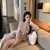 LAria暖冬芋泥 加绒家居服 高级感冬季 海岛绒睡衣女秋冬款 2025新款