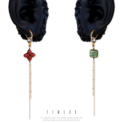 TIMEXX原创手作捷克琉璃耳环