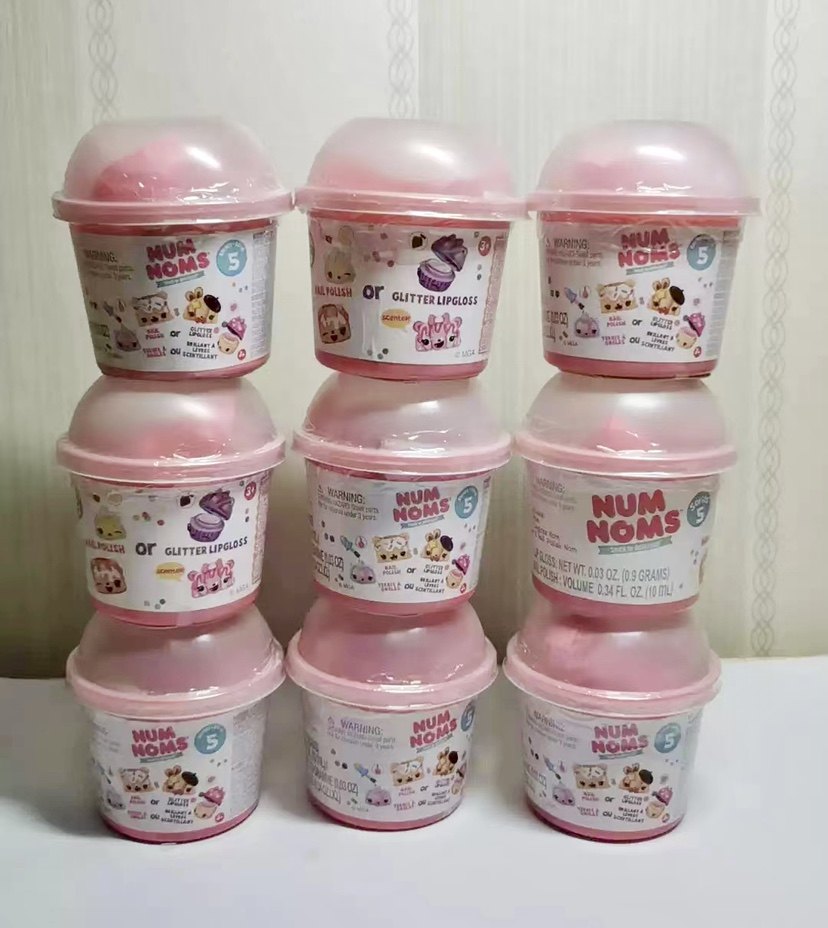 NUM NOMS 스파클 스쿠프 향기로운  아이스크림 컵 립글로스 어린이 장난감 도시락 블라인드 박스
