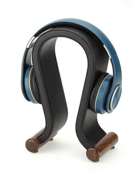 Gaming Headset Stand PU Leather+Wood Headphone Holder 耳唛架