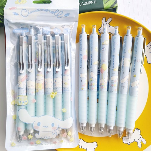 kinbor 三丽鸥玉桂狗ST笔头一包6支黑色0.5mm中性笔A1-550