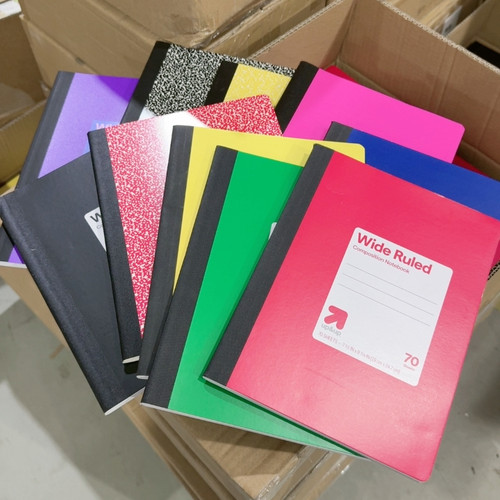 外贸美国薄脆纸 美式分栏 70张 笔记本10本 B5 颜色随机