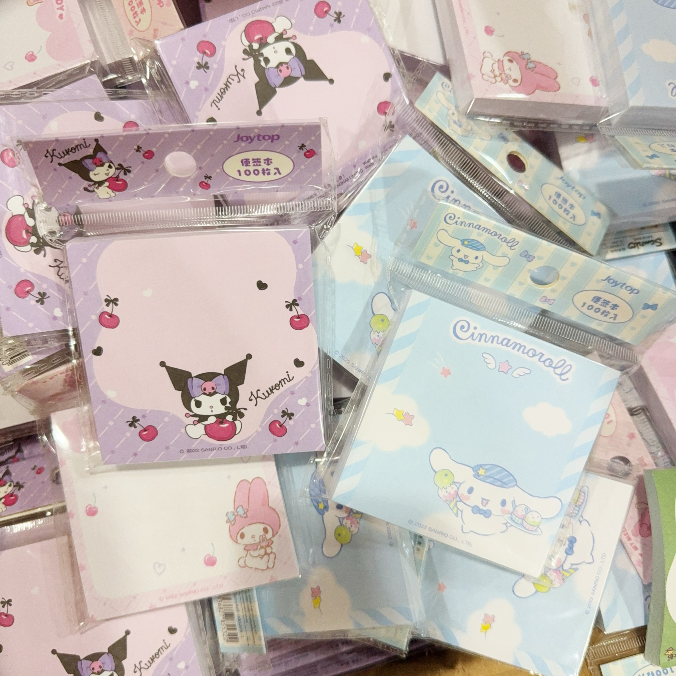 悦木文具 10本 三丽鸥 便签本 随机发  一本100张 没有粘性