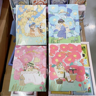 密码锁手账本礼盒 四本 B6彩页 224页A1-406