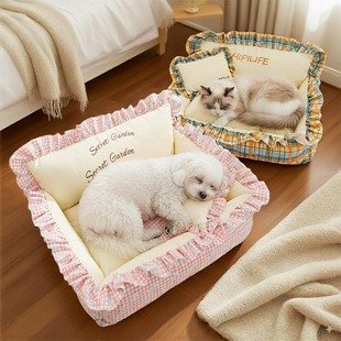 通用猫咪沙发床宠物窝用品 保暖可拆洗狗窝四季 25年新款 猫窝冬季