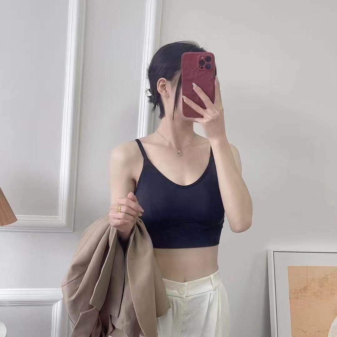 大码女性感女士内衣吊带打底漏肩抹胸
