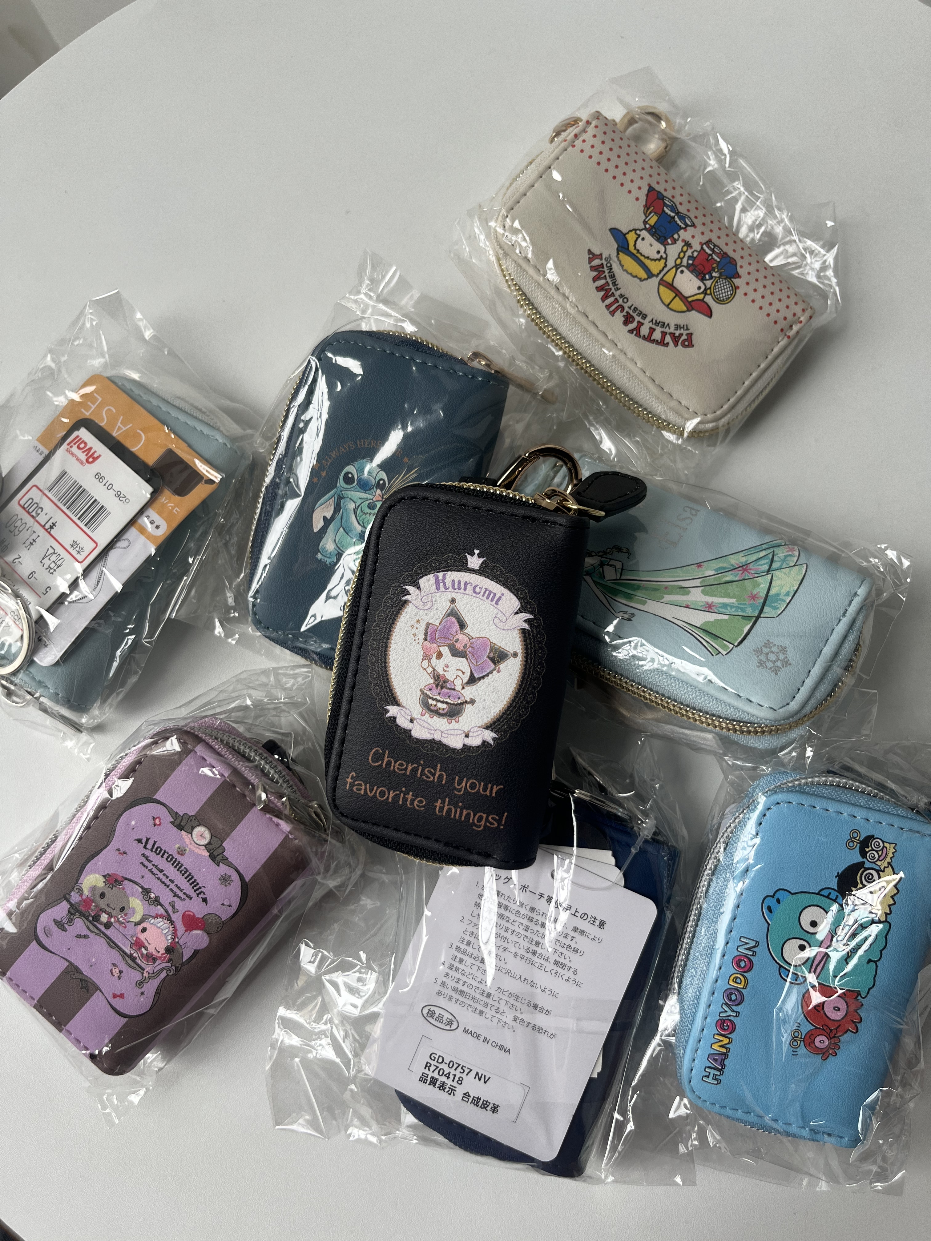 （9.2更新）原单正版卡通钥匙包 丑鱼汉顿史迪仔库洛米小熊维尼