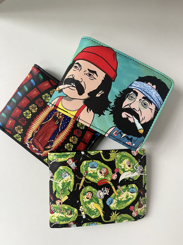 美国单复古男士钱包天花板 Cheech and Chong wallet Buckle down