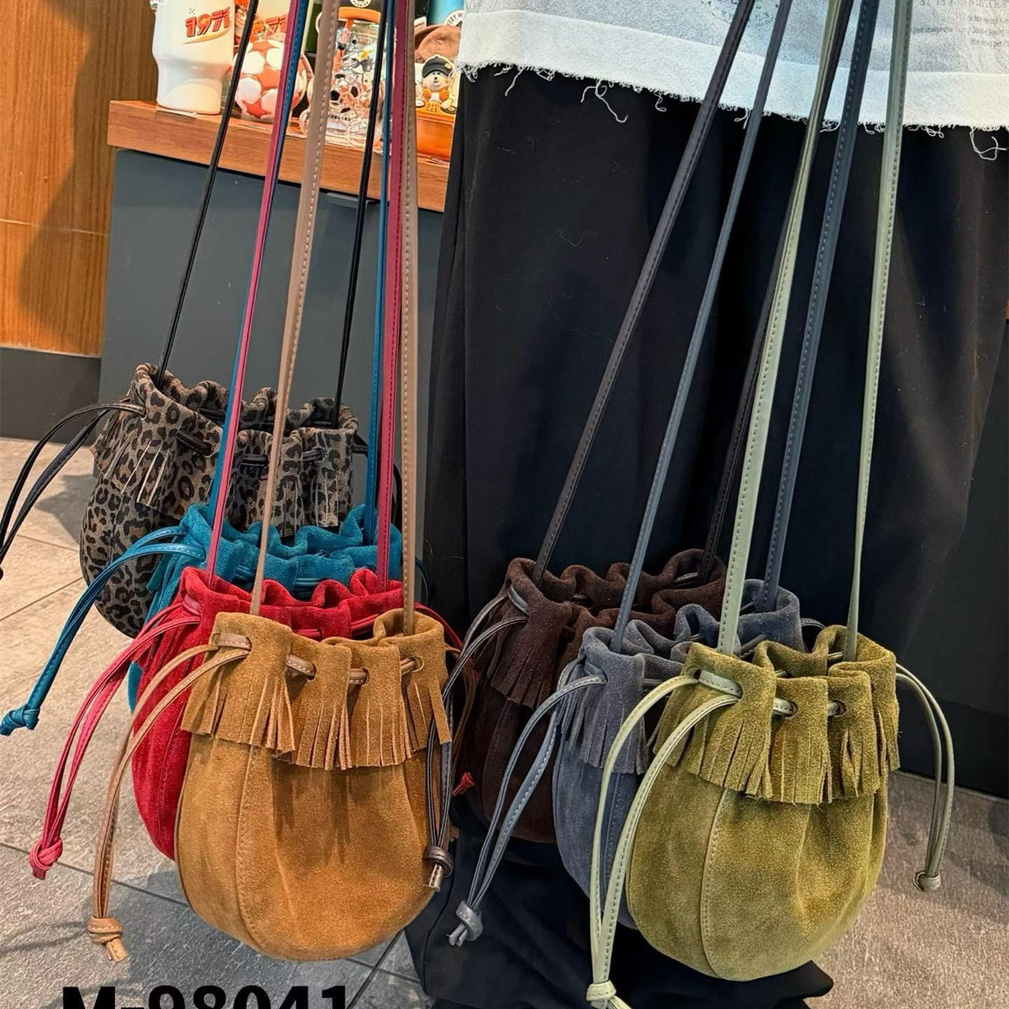 欧洲站真皮街头风豹纹单肩斜挎包